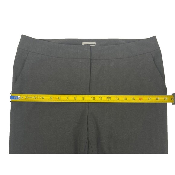 Halogen Taylor Fit Charcoal Gray Flat Front Straight Pants Neutral Capsule 10 - Picture 8 of 14
